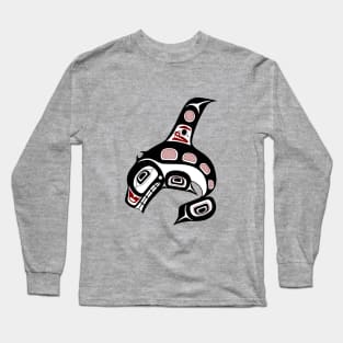 Northwest Pacific coast Haida art Killer whale Long Sleeve T-Shirt